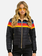 Aviator Nation 4 Stripe Rainbow Jacket Navy